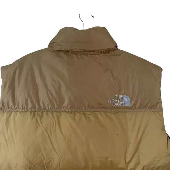 The North Face Nuptse Tan Puffer Jacket Insulated Hooded Man Size XL